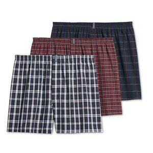 Men's 3-Pack Jockey Classic Cotton Blend Full Cut Woven Boxer Shorts